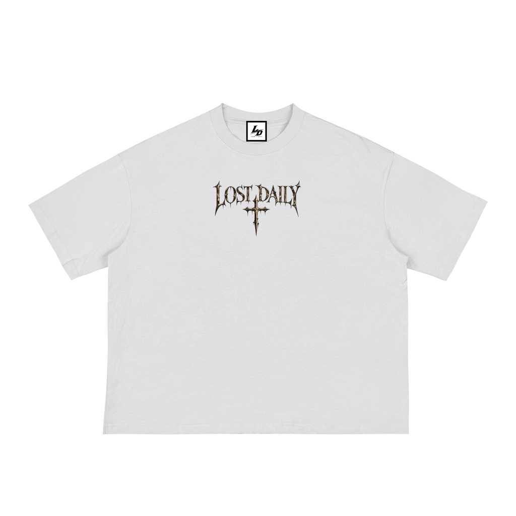 By his wounds loose boxy tee