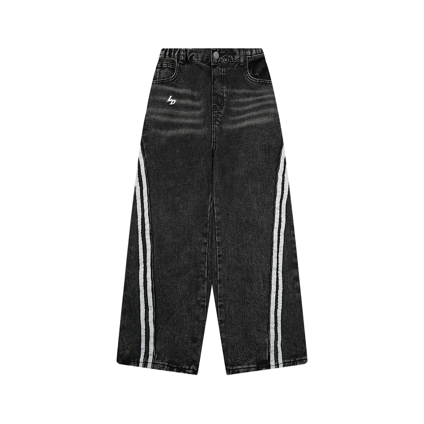 Kid’s Vintage Wash Side Stripe Jeans