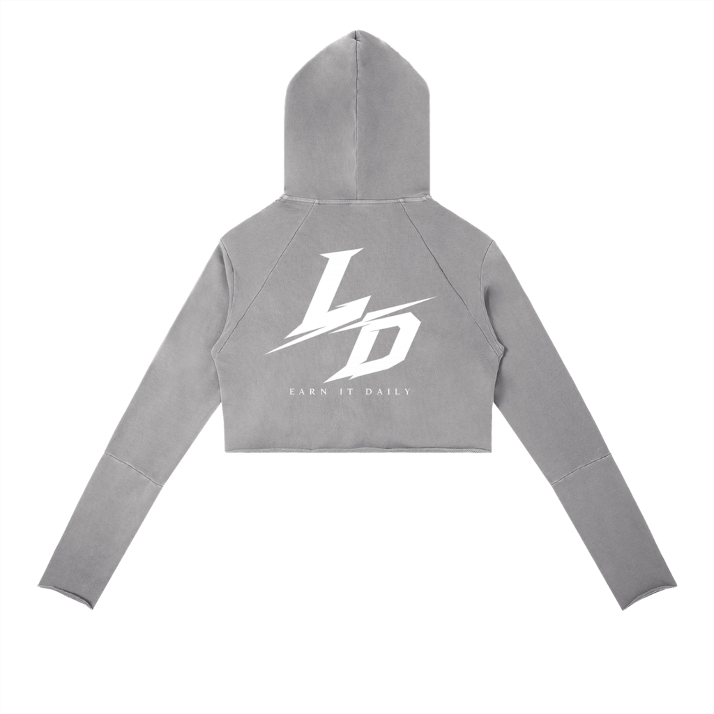 Vintage Washed Raw Edge Hoodie