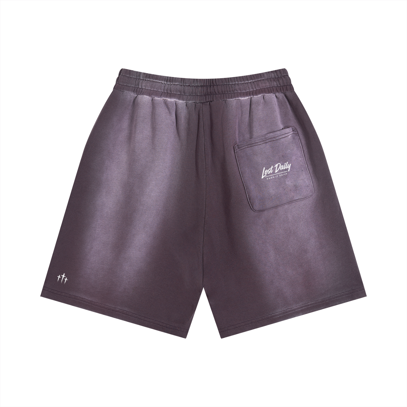 Lost daily signature sun fade distressed shorts