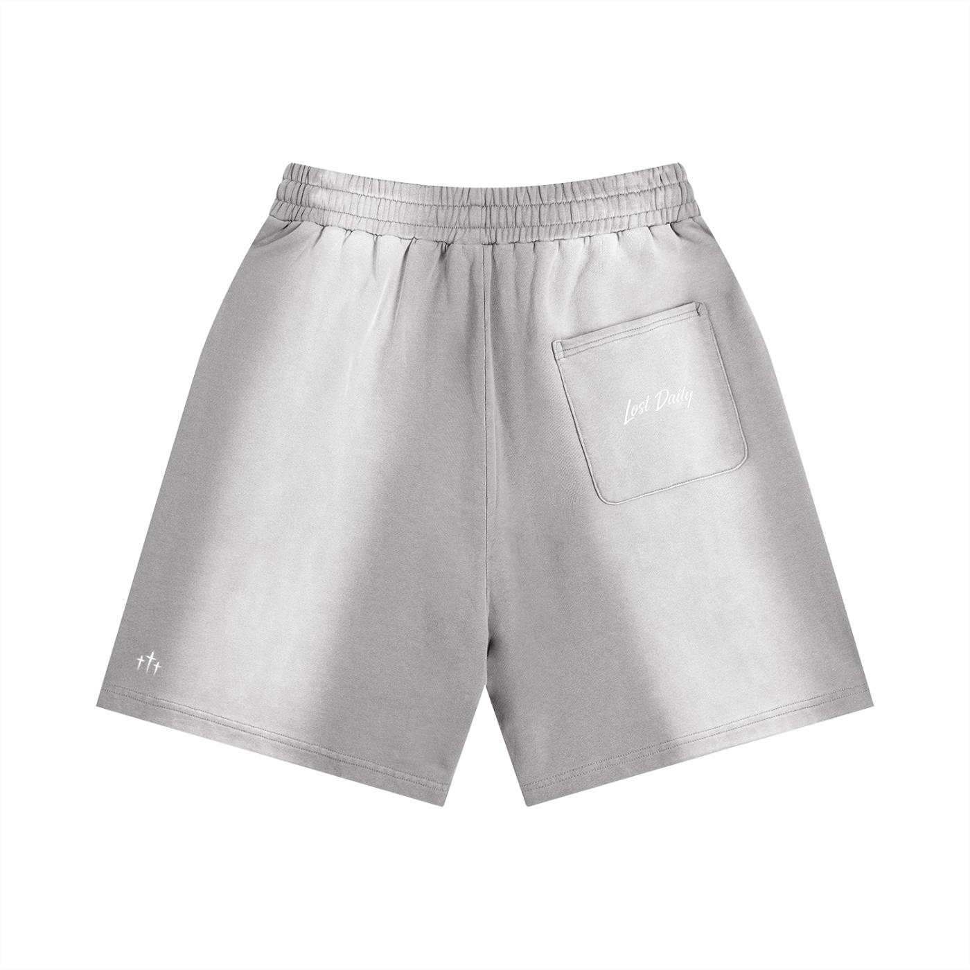 Lost daily signature sun fade distressed shorts