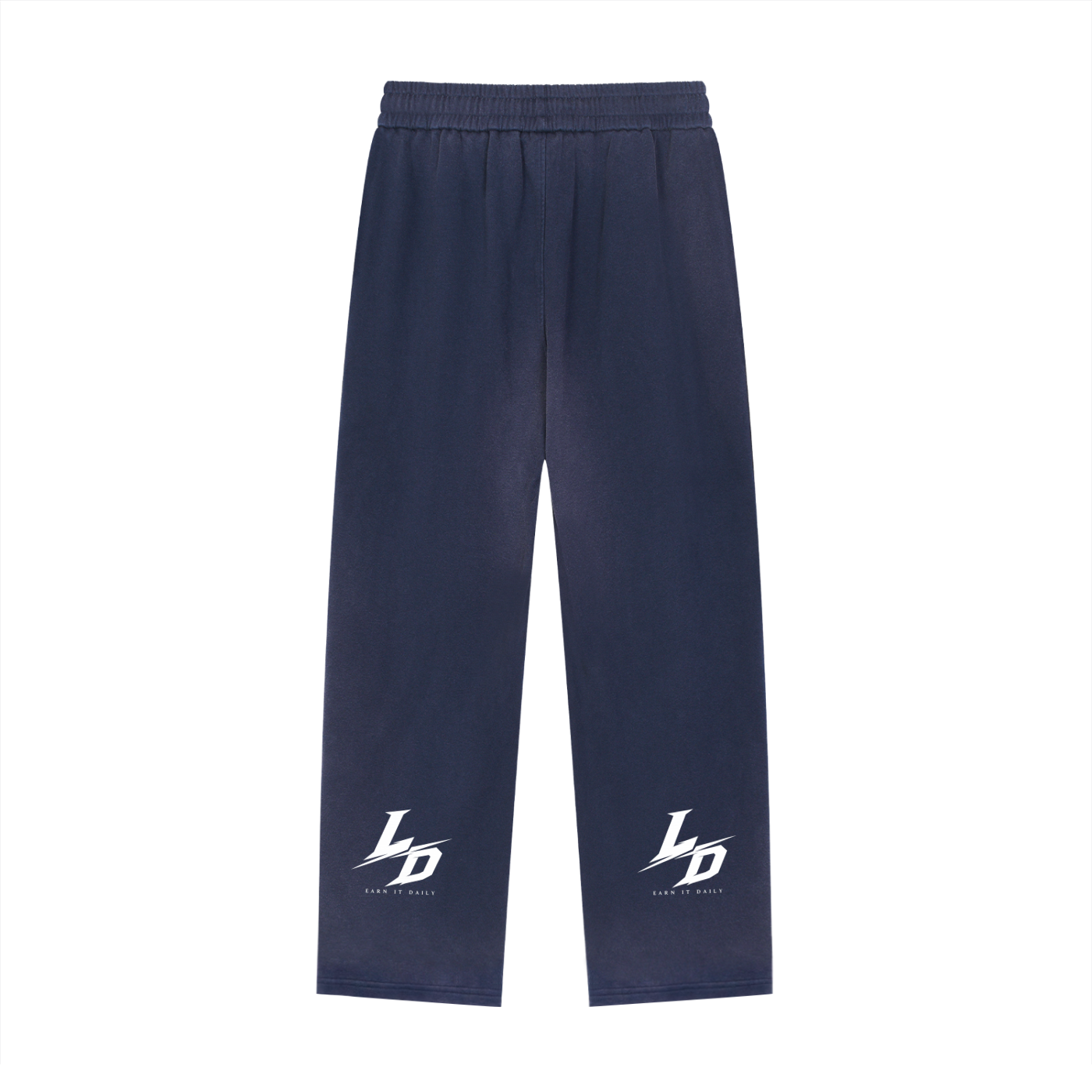 Sun Fade Raw Edge Straight-Leg Sweatpants