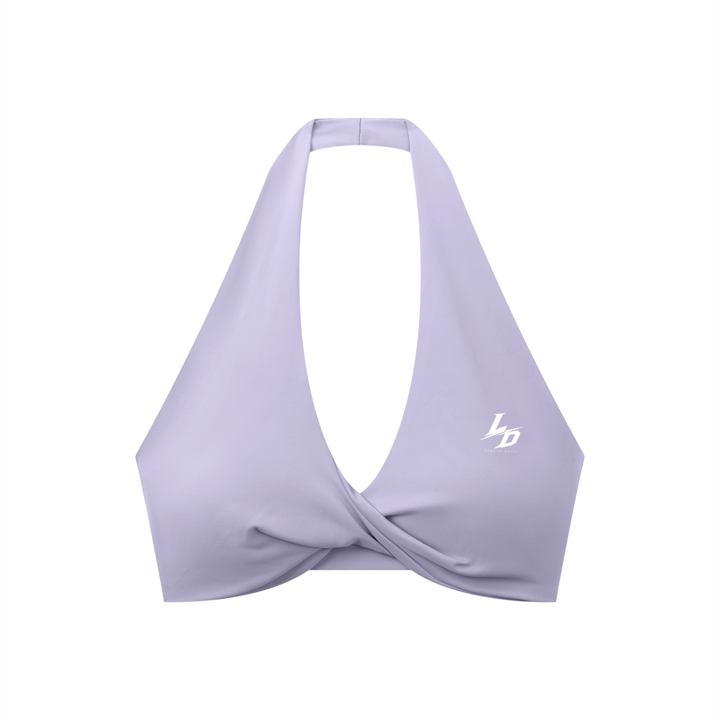 Women's Pleated Halter Sports Bra