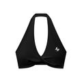 Women's Pleated Halter Sports Bra